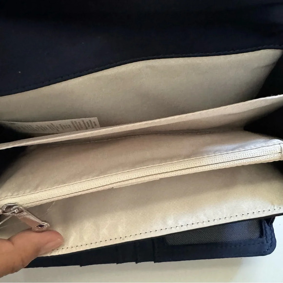 Kipling Blue Fabric Trifold Snap Wallet - Picture 7 of 10